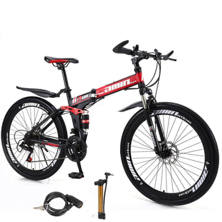 26-Inch Folding Mountain Bike – Full Suspension MTB for Adults