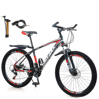 27.5 inch Wheels 21 Speed Adult Mountain Bike MTB Black&Red