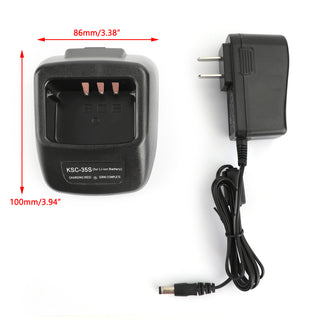 1Pcs KSC-35S Desktop Rapid Charger For Kenwood KNB-45L TK3400 TK2400 TK2402/2300