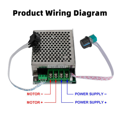 DC 12V 24V 36V 48V 40A PWM DC Motor Speed Controller CW CCW Reversible Switch Generic