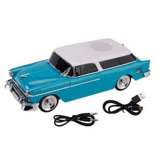 WS-1955 Bluetooth Replica Speaker Retro Speaker Car Design HD Sound TWS FM Radio