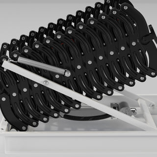 11.8FT 13 Steps Electirc Acctic Ladder Aluminum Folding Remote For Loft Home