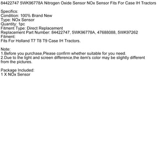 47688088 Nox Nitrogen Oxide Sensor 5WK97262 5WK96778A For Case IH Tractors