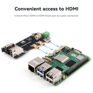 Raspberry Pi Multi-Function Expansion Board Micro HDMI to HDMI Adapter Board