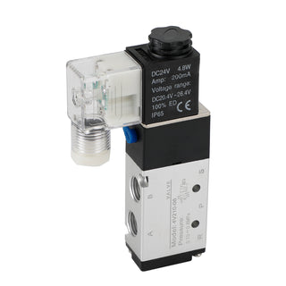 Pneumatic Electric Solenoid Air Valve 4V210-08 Dc24V 2 Position 5 Way PT 1/4"
