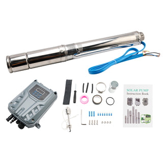 3" 600W Solar Pump Kit – 48V Submersible with MPPT for Deep Wells
