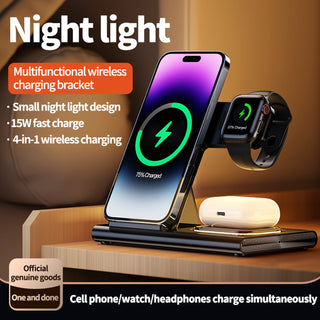 4 in 1 Charger Stand Multiple Devices Wireless Charger iPhone Charging Station