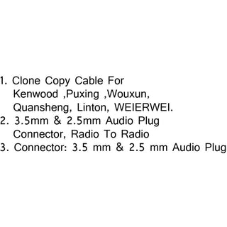 Cloning Copy Cable Radio For QUANSHENG WOUXUN TYT BAOFENG UV5R 888S KENWOOD