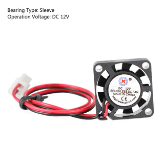 1x Brushless DC Cooling Blower Fan 12V 0.06A 2006 20x20x6mm Sleeve 2 Pin Wire