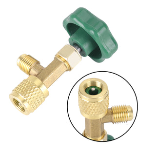 1/4 Sae Auto Ac Can Tap Valve Bottle Opener For Gas Refrigerant Green