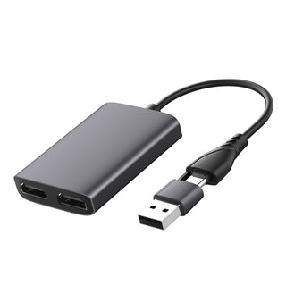 Type C/USB3.0 to Dual HDMI Adapter 1080P 60Hz for Apple M1 M2 Mac Windows Hub
