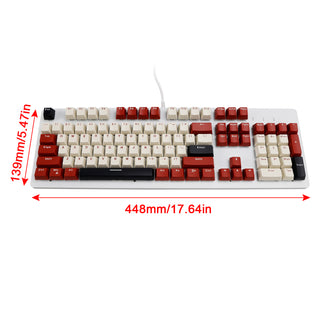 104Key Wired Mechanical Linear Switch Gaming Keyboard With Blue Switch RGB Light