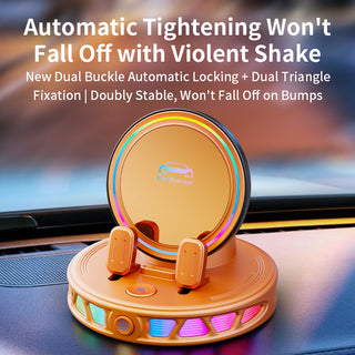 Colorful RGB Ambient Light Car Wireless Charging Bracket Holder Car Phone Mount