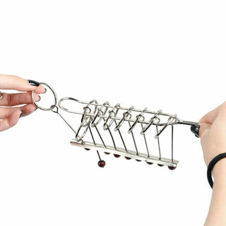 Traditional Brain Teaser Classical Metal Chinese 9 Linked Rings Puzzle Toys