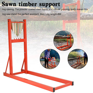 Portable Log Cutting Stand Smart Holder for Firewood Saw