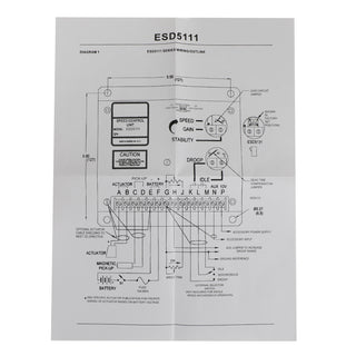 ESD5111 Electronic Engine Speed Controller Governor For Generator Genset Parts