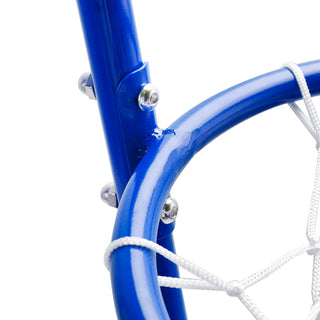 Early Learning 4 Hoop Kid Basketball Hoop Indoor/Outdoor Preschool Hoop Set Blue Toy