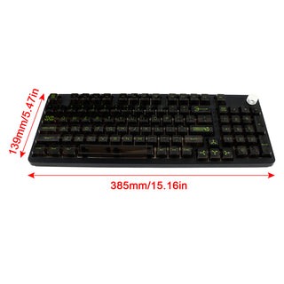 98-Key 2.4G Wireless Bluetooth Three-Mode Mechanical Keyboard With Display Knob