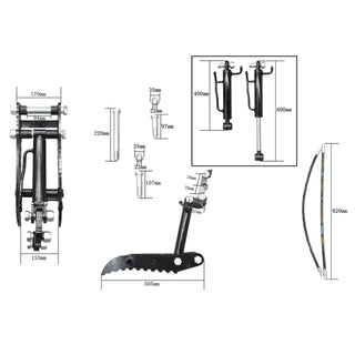 Hydraulic Thumb Clip Attachment For Mini Excavators Digger Track Crawler