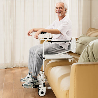 Topteng Patient Chair Transferred Lift Wheelchair Removable Split Type Wheelchair 250 lb