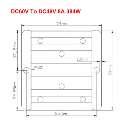DC/DC Buck Step-Down Module 60V to 48V 8A Power Supply Converter Regulator Generic