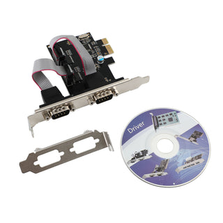 PCIE To 2-Port Dual RS232 Serial PCI-E Extender Board Adapter Card WCH382 Chip