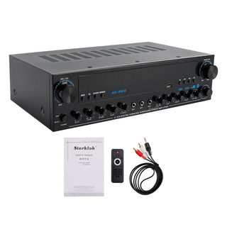 3600W Peak Stereo HiFi Power Bluetooth Amplifier High-Power 5.1 Subwoofer Home