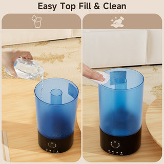 3.2L Cool Mist Humidifier for Bedroom - Ultrasonic, Quiet, 360° Nozzle, Auto Shut-Off