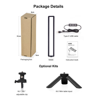 WS66 RGB LED Video Light Fill Light Video Camera Mobile Phone Live Photography