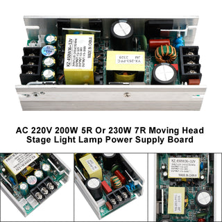 AC 220V 200W 5R Or 230W 7R Moving Head Stage Light Lamp Power Supply Board