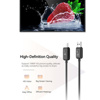 50M Wireless HDMI Extender Video Transmitter Receiver for PS4 DVD PC Phone Black