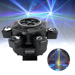 10 LED RGBW Moving Head Strobe Light Laser Stage Lighting Beam DMX Disco DJ