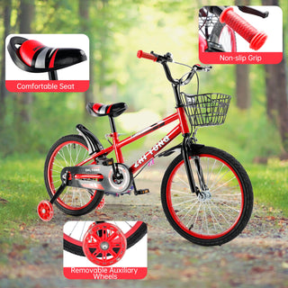 18 inches Durable Children's Bicycle with Safety Brakes & Flash Wheels