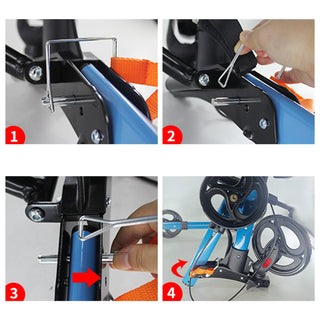 Rollator Walker with 4 Wheels – Lightweight, Foldable, Adjustable