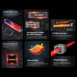 B75M-K Motherboard Desktop Gigabit Network Card DDR3 Memory LGA-1155 Support M.2