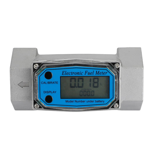 1Inch Turbine Digital Diesel Fuel Flow Meter Oval Gear Flow Gauge BSPT/NPT Generic