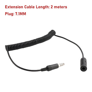 7.1mm Plug Extension Cable Tactical Headphone for TAC-SKY U-92A/U to U-174/U