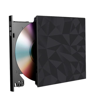 Usb 3.0 Type-C External Dvd Rw Cd Drive Burner Big Drill Face For Laptop Pc Blk