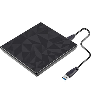 Usb 3.0 Type-C External Dvd Rw Cd Drive Burner Big Drill Face For Laptop Pc Blk