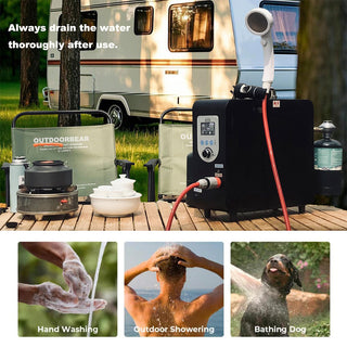 Portable Propane Water Heater Outdoors Instant Camping Shower