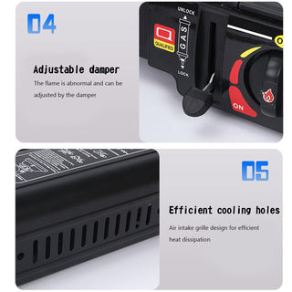 Butane/Liquefied Gas Tank Dual-Purpose Burner Camping Stove 🔥