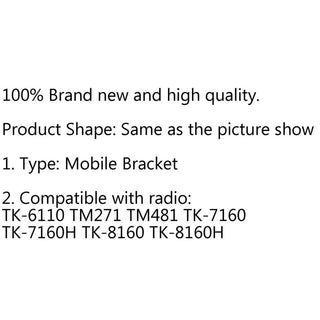 Bracket 1Pcs Mount Mobile Radio For Kenwood TM271 TM481 TK7160 TK7160H/8160