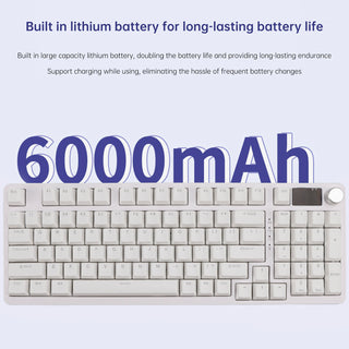 98-Key 2.4G Wireless Bluetooth Three-Mode Mechanical Keyboard RGB Hot-Swappable