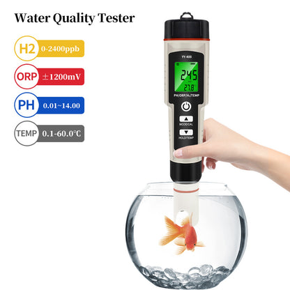 Portable 4 In 1 Hydrogen-Rich Test Pen PH/ORP/TEMP Water Quality Meter Tester