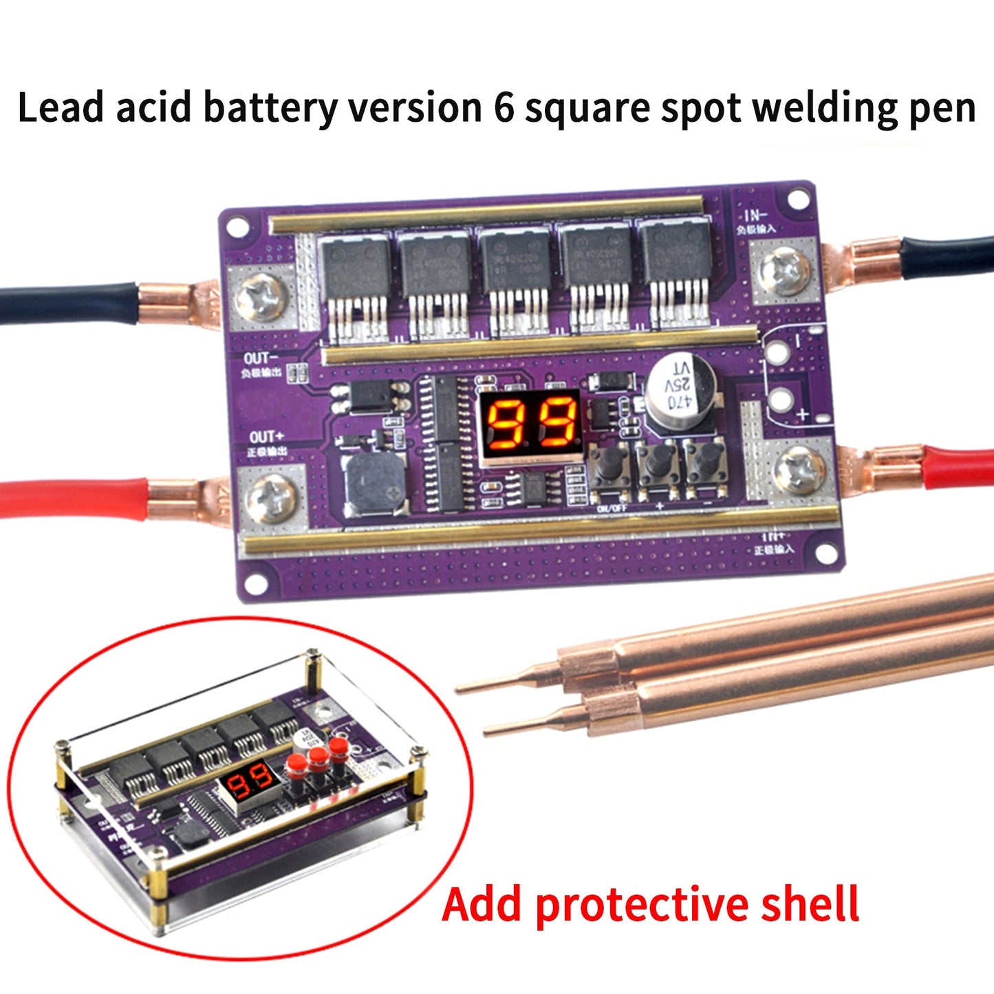 99 Gears Of Power Adjustable Mini Spot Welder Controller Board DIY Kit Generic