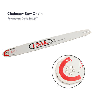 24 CHAINSAW GUIDE BAR 0.325 pitch 0.058 Guage 94DL Spare Replacement