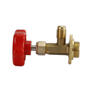 1/4" SAE Refrigerant Brass AC Can Bottle Tap Adapter Opener Valve