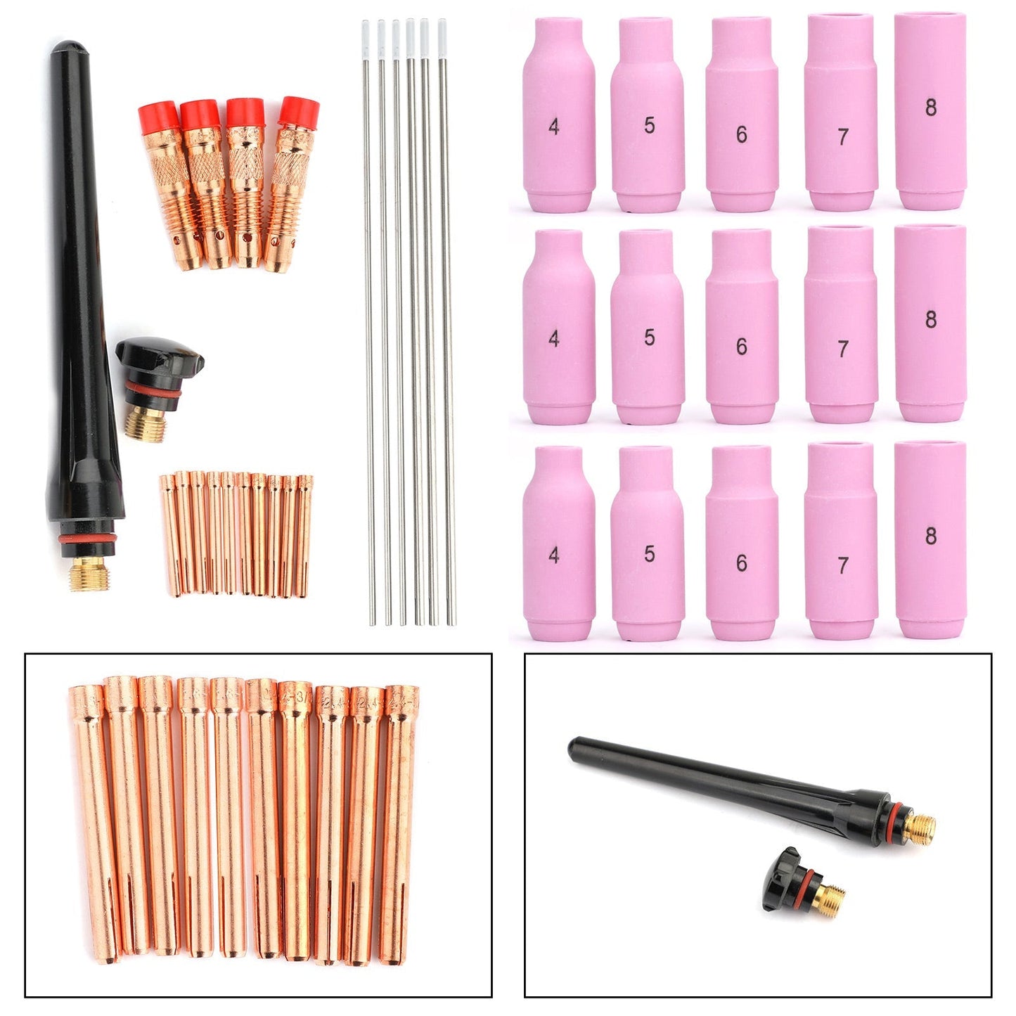 37pcs TIG Welding Torch 17/18/26 Wear Parts Set Generic