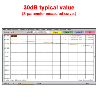 10M-6GHz RF Amplifier 30dB High Gain Driver Receiving Amplifier for GPS Receiver