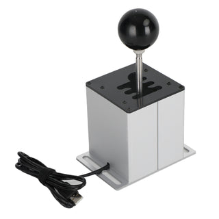 6+R USB Simulator H Gear shifter for Logitech G27 G25 Steering Wheel PC White